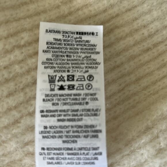 Boden cream Longline knit duster cardigan pockets size 2 - Picture 8 of 9